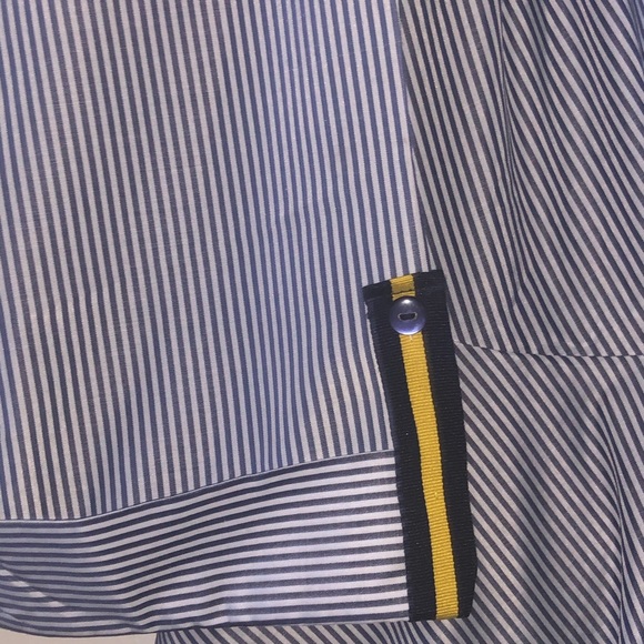 Pinstriped Wrap Dress Plus Size 1X - Picture 3 of 6